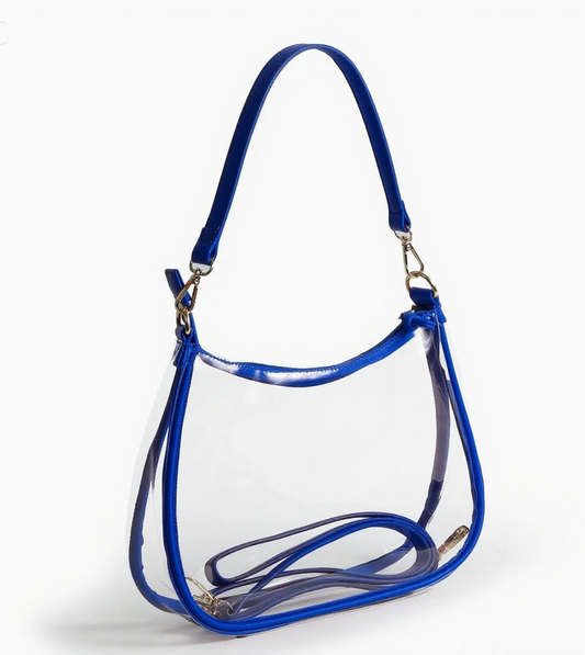 SMU Clear Purse With Scarf